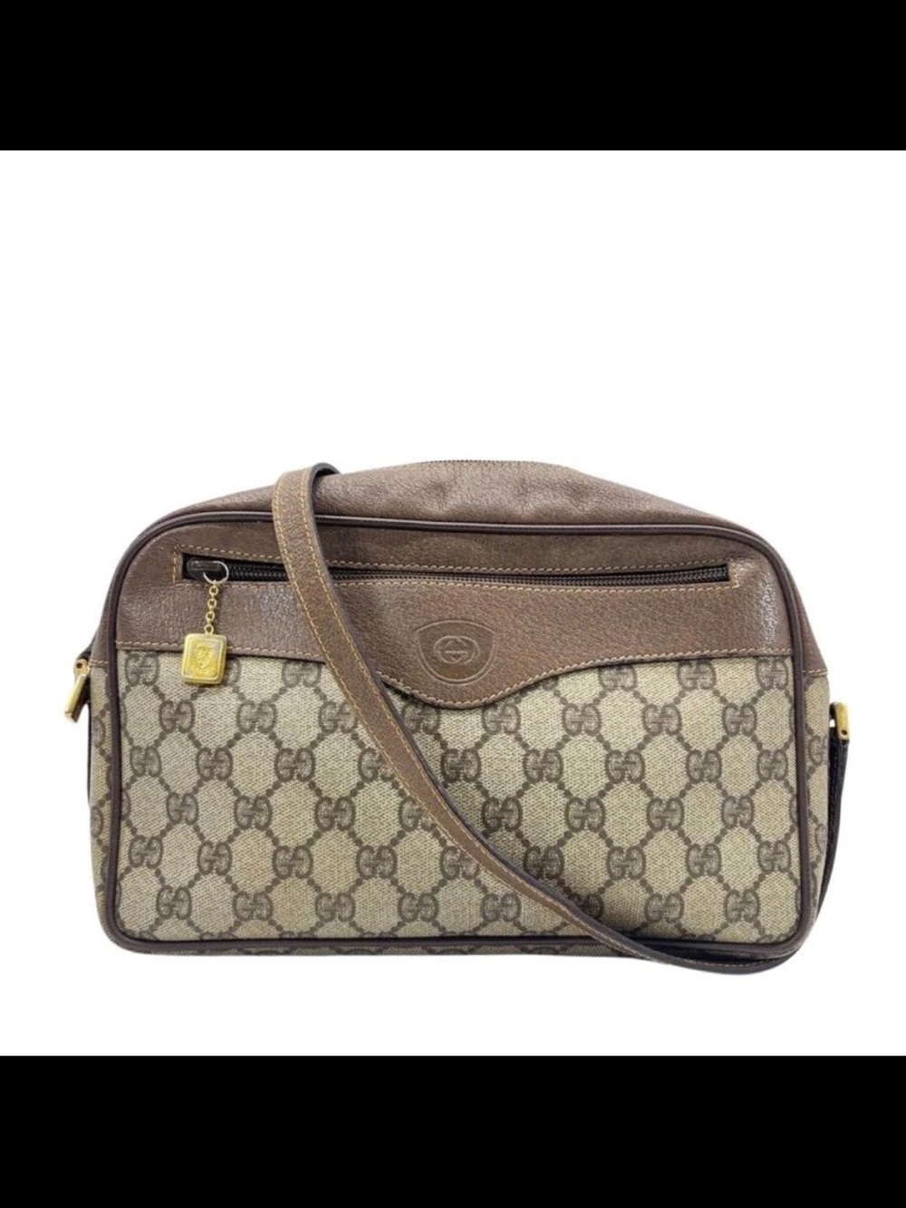 Gucci Brown GG Canvas Crossbody Bag